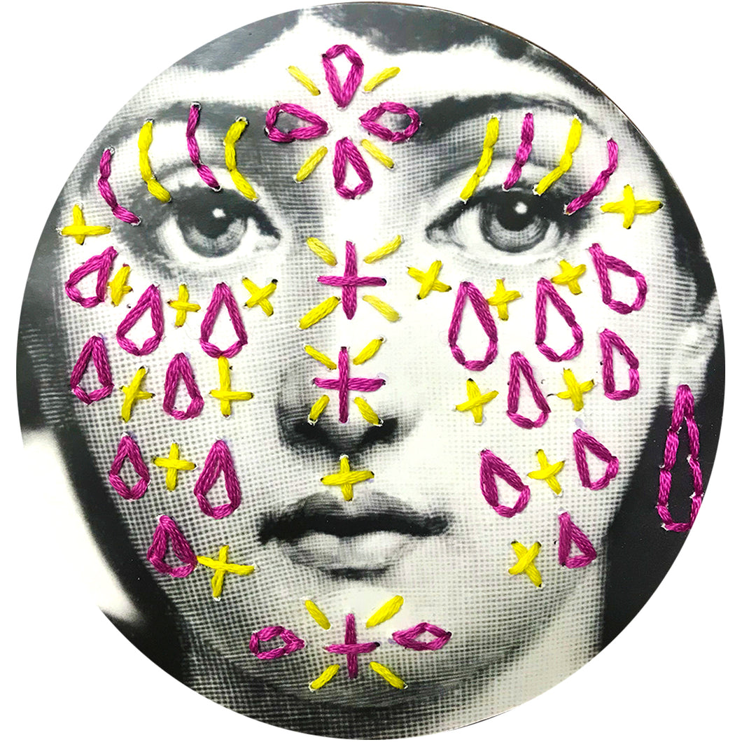 Piero Fornasetti Pink and Yellow